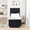 vidaXL B&auml;ddfj&auml;der med madrass med huvudgavel Svart 80 x 200 cm tyg