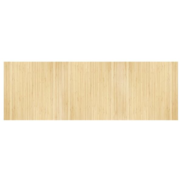 vidaXL Matta rektangul&auml;r ljus naturlig 100x300 cm bambu