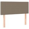 vidaXL S&auml;nggavel taupe 100 x 5 x 78/88 cm tyg