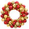 vidaXL Julkrans r&ouml;d och guld 45 cm polystyren