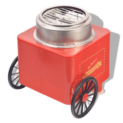 vidaXL Sockervaddsmaskin med hjul 480 W röd