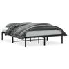 vidaXL S&auml;ngram metall svart 140x190 cm