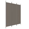 vidaXL Rumsavdelare 3 paneler antracit 150x220 cm tyg