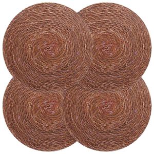 vidaXL Sj&ouml;havsn&auml;tst&auml;llen 4 st Brun 100% Sj&ouml;gr&auml;s