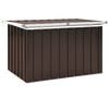 vidaXL F&ouml;rvaringsl&aring;dor Galvaniserat st&aring;l 109 x 67 x 65 cm Brun