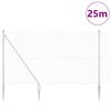 vidaXL St&auml;ngselstolpe Silver 25 x 1,6 m (16 x 16 mm n&auml;t) St&aring;l