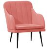 vidaXL F&aring;t&ouml;lj rosa 63x76x80 cm sammet