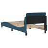 vidaXL Bed Frame with Headboard "Dover" Blue 80x200 cm Velvet