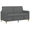 vidaXL Soffa med f&ouml;rvaring M&ouml;rkgr&aring; 152 x 78 x 87 cm Polyester