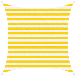 vidaXL Solskugge segel Gul och Vit 2 x 2 m 100% polyester oxford