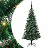 vidaXL Konstgjord F&ouml;rbelyst Julgran Gr&ouml;n 150 cm PVC och metall