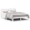 vidaXL S&auml;ngram med huvudgavel utan madrass vit 140x190 cm