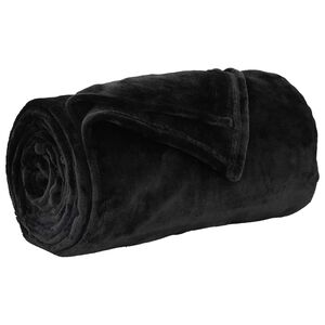 vidaXL Filt Svart 220 x 240 cm 1.37 kg Fleece