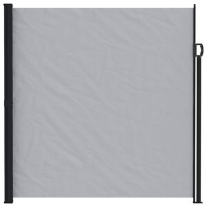 vidaXL Utf&auml;llbar sidomarkis 300 x 220 cm Polyester Rektangul&auml;r Gr&aring;