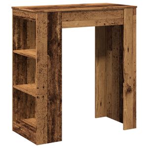 vidaXL Barbord med st&auml;ll &aring;ldrat tr&auml; 95x47x103,5 cm konstruerat tr&auml;