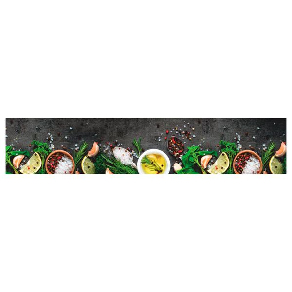 vidaXL K&ouml;ksmatta maskintv&auml;ttbar kryddor 60x300 cm sammet