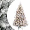 vidaXL Konstgjord julgran med kulor 180 cm 300 LED-lampor Varmvit
