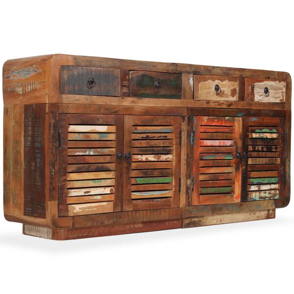 vidaXL Sk&auml;nk massivt &aring;tervunnet tr&auml; 150x35x75 cm