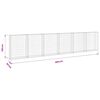 vidaXL Gabionmur galvaniserat st&aring;l 300x30x100 cm