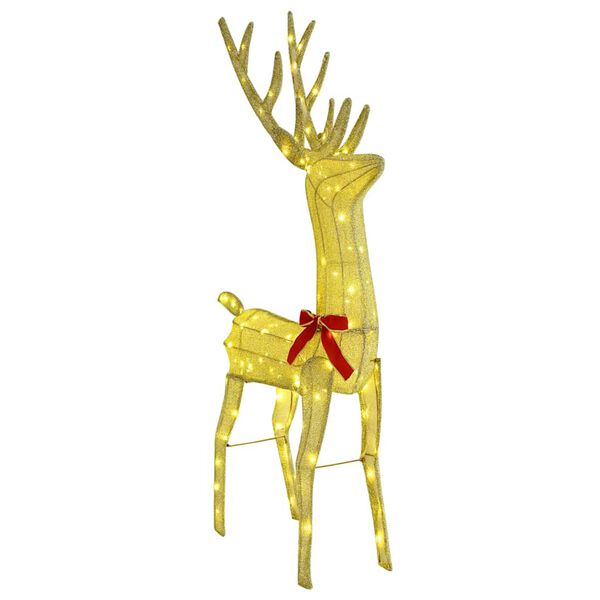 vidaXL Ren Pull Släde Varmvit 151 x 28 x 128.5 cm tyg