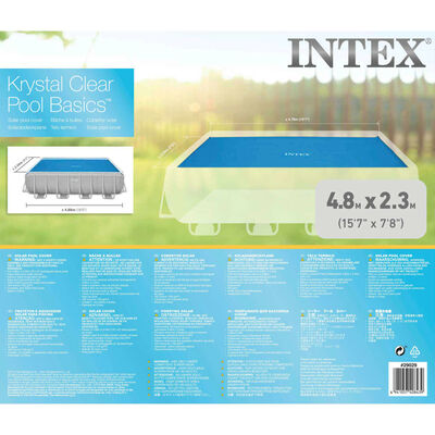 Intex Poolöverdrag värmeskydd rektangulärt 488x244 cm