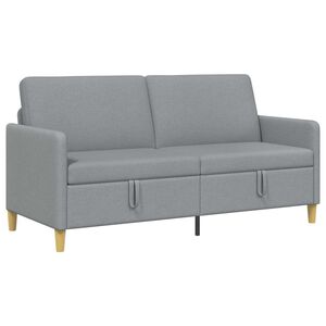 vidaXL Soffa med f&ouml;rvaring Ljusgr&aring; 172 x 78 x 87 cm Polyester