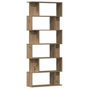 vidaXL Bokhylla artisan ek 80x24x192 cm konstruerat tr&auml;