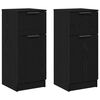 vidaXL Sideboard 2 pcs Svart Ek 30 x 30 x 70 cm Konstruerat tr&auml;