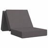 vidaXL F&auml;llbar Soffbed 190 x 75 x 15 cm Ljusgr&aring;