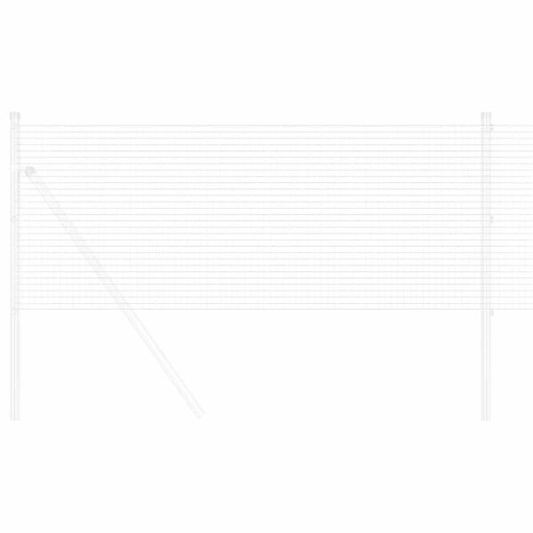 vidaXL Svetsat trådstängsel Silver 0.8 x 100 m Stål