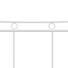 vidaXL Sängram utan madrass vit metall 200x200 cm