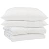 vidaXL Sommar Duvet med kudde 3 pcs Vit Mikrofiber