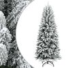 vidaXL Plastgran med sn&ouml; 120 cm PVC&PE