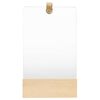 vidaXL V&auml;ggspegel massiv furu 23x39,5 cm
