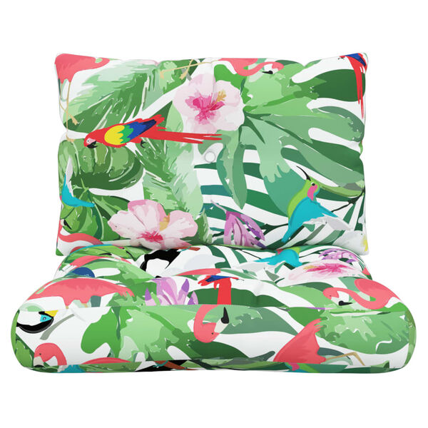 vidaXL Dynor till pallsoffa 2 st flerfärgade Oxford-tyg