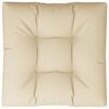 vidaXL Dyna till pallsoffa beige 70x70x12 cm