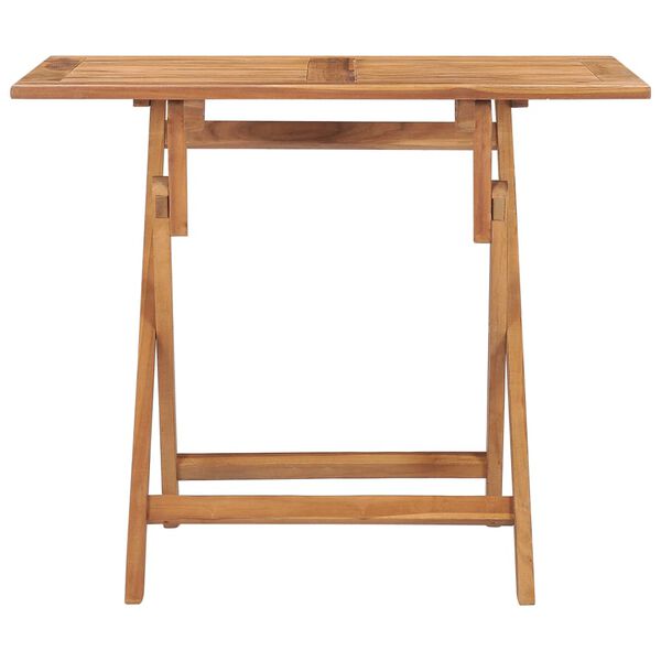 vidaXL Hopfällbart trädgårdsbord 90x60x75 cm massiv teak