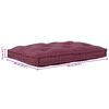 vidaXL Modul&auml;r soffa Bordeaux 120 x 80 x 12 cm tyg