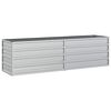 vidaXL Odlingsl&aring;da upph&ouml;jd galvaniserat st&aring;l 160x40x45 cm silver