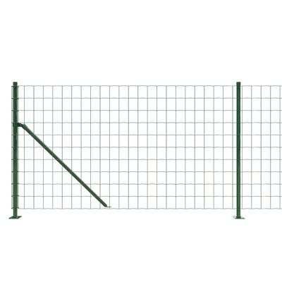 vidaXL Stängsel med stolpsko grön 0,8x25 m