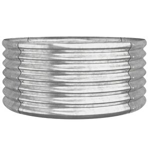 vidaXL Odlingsl&aring;da galvaniserat st&aring;l 80x80x38 cm silver