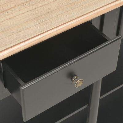 vidaXL Konsolbord svart 110x30x76 cm konstruerat trä