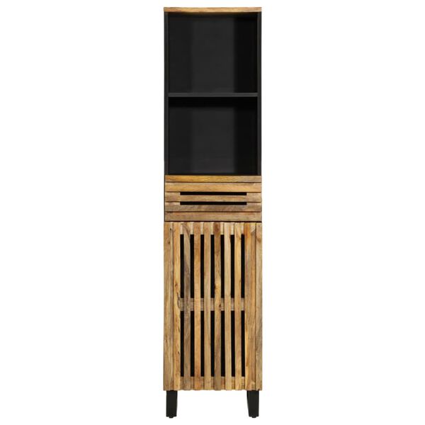 vidaXL Sk&auml;nk 38x34x160 cm massivt grovt mangotr&auml;