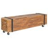 vidaXL Tv-b&auml;nk 110x30x32,5 cm massiv teak