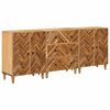 vidaXL F&ouml;rvaringssk&aring;p 3 pcs Brun 60 x 33,5 x 75 cm Massivt mangotr&auml;