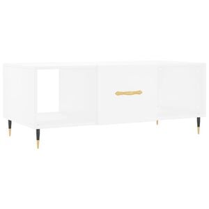 vidaXL Soffbord vit 102x50x40 cm konstruerat tr&auml;