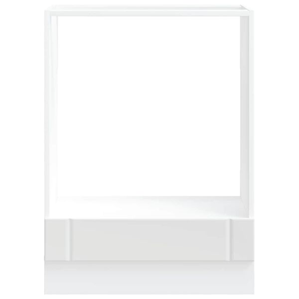 vidaXL Ugnssk&aring;p Lucca vit konstruerat tr&auml;