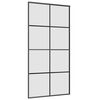 vidaXL Skjutd&ouml;rr med beslag svart 102,5x205 cm ESG-glas