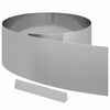 vidaXL Kant f&ouml;r gr&auml;smatta 450 x 25 cm Galvaniserat St&aring;l Silver