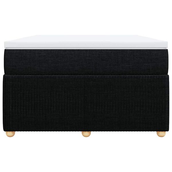 vidaXL Rams&auml;ng med madrass svart 120x200 cm tyg